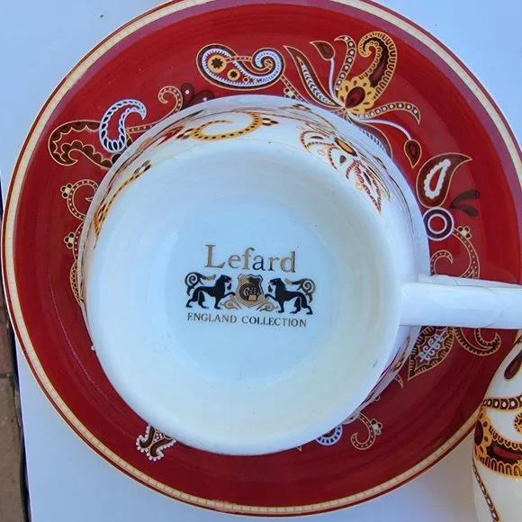 LEFARD TEA SET with( 6 X Teacupsand Saucers), 1x Sugar Bowl, 1x Milk Jug Coffee & Tea Accessories